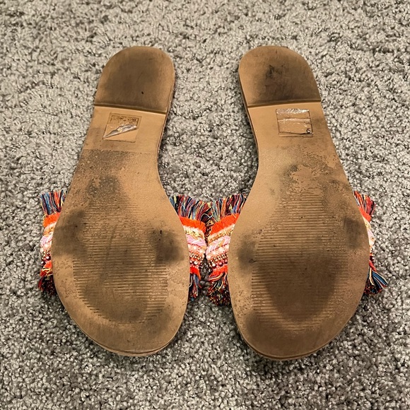 Forever 21 Colorful Slides Slip On Sandals Flip Flops - Picture 2 of 5